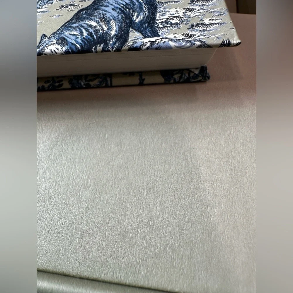 Dior White and Blue Star Map note book and pencil